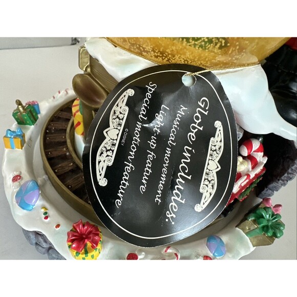 Disneyland Deck the halls snow globe With Running Train Rare retired W/Box - Picture 7 of 8